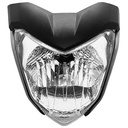 FAROL OPTICA DELANTERO YAMAHA FZ16 COMPLETO C/EMBELLECEDOR Y CACHAS LATERALES PLASTICA VC (1105)