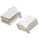 FICHA MACHO 6 TERMINALES PLASTICA VC (879)