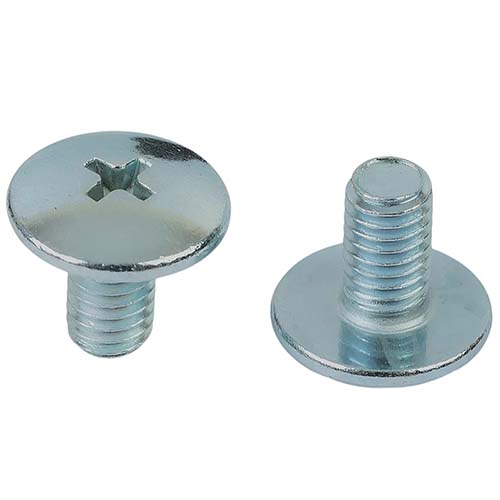 TORNILLO M6X15 PLATEADO P/PLASTICOS CABEZA Ø 16mm X UNIDAD PLASTICA VC (T002A)