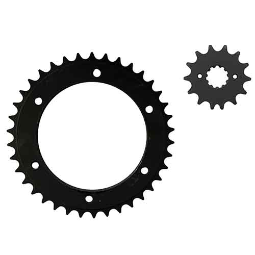 CORONA Y PIÑON HONDA XR 250 TORNADO (PRO-CEMENTADO NEGRO) (38-14) CREUSO (9082-KIT)
