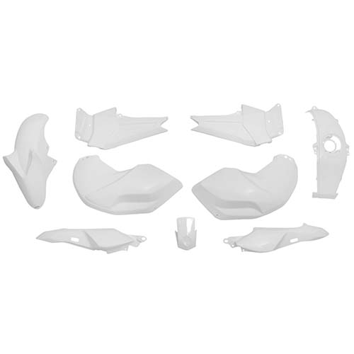 KIT CARENADO FZ 16 BLANCO 9 PZAS. PLASTICA VC (1052B)