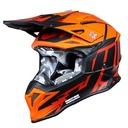 CASCO JUST1 J39 POSEIDON FLUOR ORANGE/RED/BLACK L
