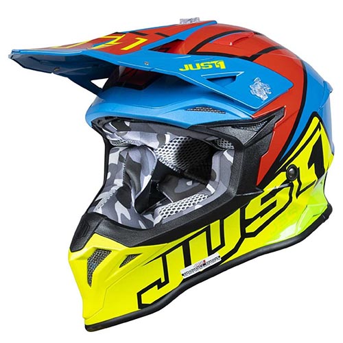 CASCO JUST1 J39 THRUSTER FLUOR YELLOW/RED/BLUE XL