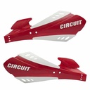 PROTECTOR DE MANO SX BICOMP ROJO/BLANCO (JGO) CIRCUIT PM033-2V2