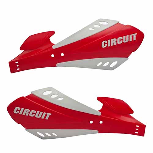 PROTECTOR DE MANO SX BICOMP ROJO CLARO/BLANCO (JGO) CIRCUIT PM033-2A2