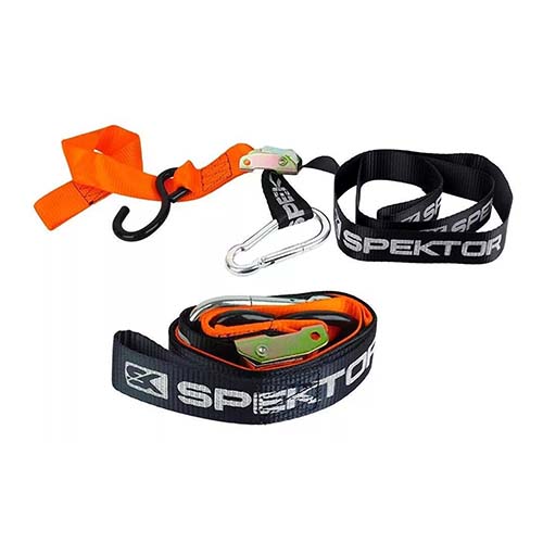 ZUNCHO AMARRE 40mm REFORZADO XL NEGRO/NARANJA (JUEGO) SPEKTOR (SPK009ZU)