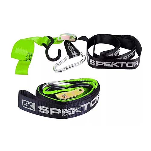 ZUNCHO AMARRE 40mm REFORZADO XL NEGRO/VERDE (JUEGO) SPEKTOR (SPK011ZU)
