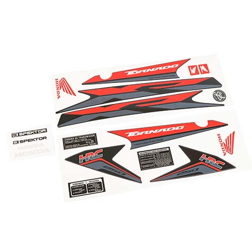CALCO HONDA XR 250 TORNADO '18 "HRC" MOTO NEGRO KIT SPEKTOR (SPK802N)
