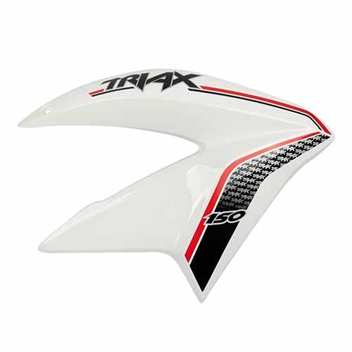 CACHA LATERAL TANQUE CORVEN TRIAX R3 150 200 250 BLANCO LADO DERECHO MTC