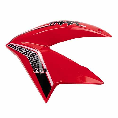 CACHA LATERAL TANQUE CORVEN TRIAX R3 150 200 250 ROJO LADO IZQUIERDO MTC