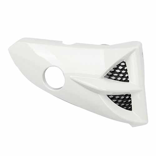 CACHA TOMA DE AIRE YAMAHA YBR 125 BLANCO LADO IZQUIERDO MTC