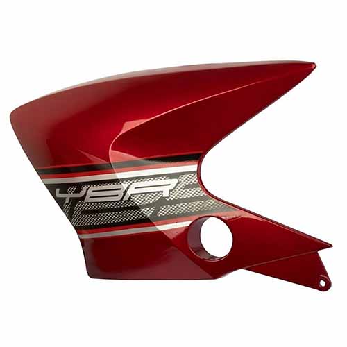 CACHA TANQUE YAMAHA YBR 125 FACTOR ED ROJO LADO IZQUIERDO MTC