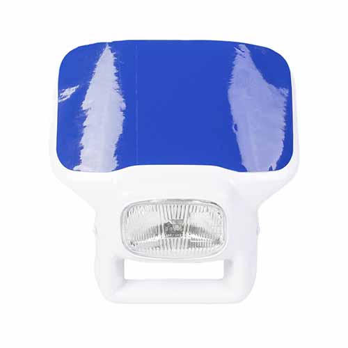 MASCARA OPTICA VIDRIO HONDA XR200R 250R 600R BLANCA + PEGATINA AZUL FRANCIA PLASTIC FMX (PL MAXR 200250600 B-AF)