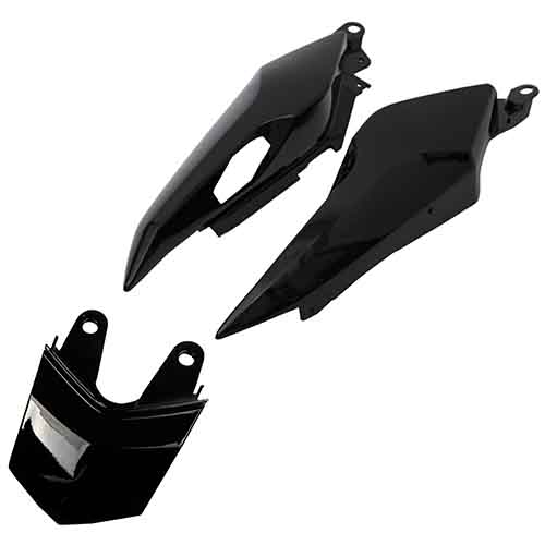 CACHA BAJO ASIENTO TRASERA COMPLETA YAMAHA FZ16 (3PCS) MTC