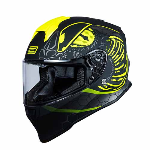 CASCO H151 DINAMO FIGHTER MATT FLUO YELLOW/BLACK S ORIGINE