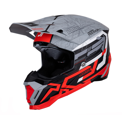 CASCO J40 MISSION RED/GREY MATT L JUST1