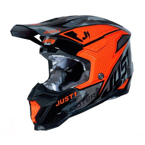 CASCO J40 SHOOTER CAMO/ORANGE/BLACK GLOSS L JUST1
