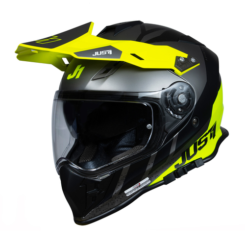 CASCO J34 PRO OUTERSPACE WHITE/FLUO YELLOW/BLACK L JUST1
