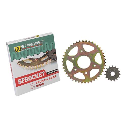 CORONA Y PIÑON BAJAJ DOMINAR 400 / KTM DUKE 390 (42/15) PASO 520 DORADA STD