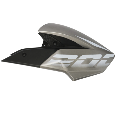 CACHA LATERAL TANQUE BAJAJ ROUSER NS200 (2024) GRIS LADO DERECHO MTC