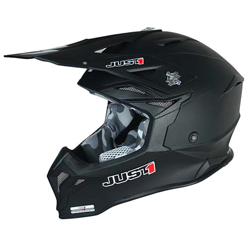CASCO JUST1 J39 SOLID BLACK MATT L