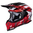 CASCO JUST1 J39 REVO RED WHITE BLACK GLOSS XXL