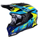 CASCO JUST1 J39 REVO BLUE FLUO YELLOW BLACK GLOSS L