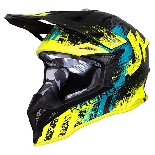 CASCO JUST1 J39 STORM BLUE FLUO YELLOW BLACK XL