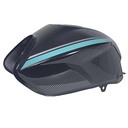 TANQUE DE NAFTA MOTOMEL NEW S2 150 TUBULAR NEGRO / VERDE C/TAPA OEM