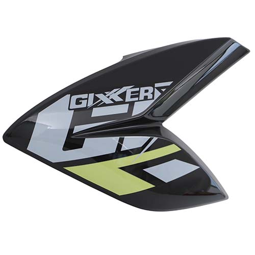 CACHA LATERAL TANQUE SUZUKI GIXXER 150 (2019-2025) NEGRO LADO IZQUIERDO MTC