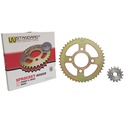 CORONA Y PIÑON BAJAJ ROUSER NS160 428 (45/15) DOBLE DISCO STD