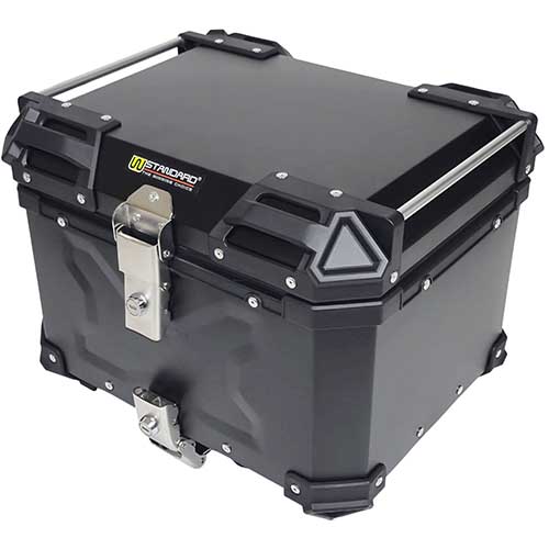 TOP CASE PORTAEQUIPAJE MEDIANO 45L 43,5X35,5X32 ALUMINIO (NEGRO) STD