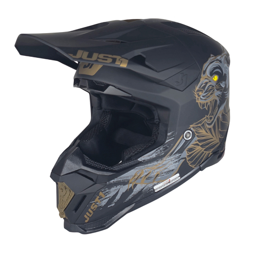 CASCO JUST1 J40 PANTER BLACK MATT S