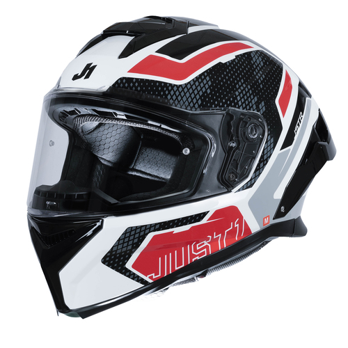 CASCO JUST1 J-STR UNION RED/WHITE GLOSS M