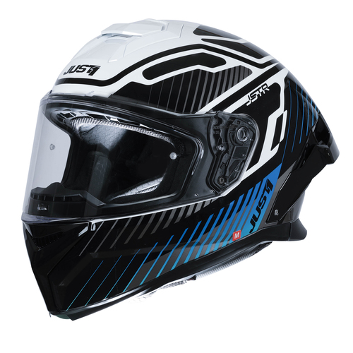 CASCO JUST1 J-STR TACTICAL BLUE/WHITE GLOSS XL