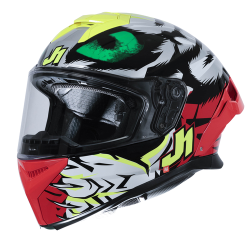 CASCO JUST1 J-STR DEMONIC RED/YELLOW/BLACK GLOSS XL