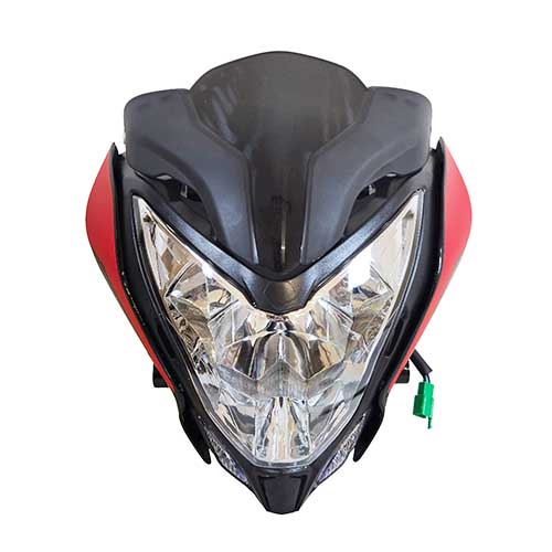 FAROL DEL. (OPTICA) COMPLETO BAJAJ ROUSER NS200 ROJO FONGROUND
