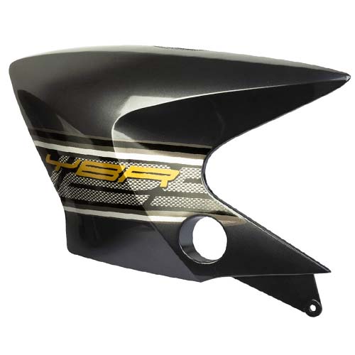 CACHA TANQUE YAMAHA YBR125 ED FACTOR GRIS LADO IZQUIERDO MTC
