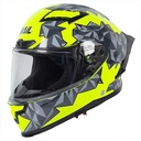 CASCO SNAIL FF871 DOBLE VISOR FLUO YELLOW/GREY L