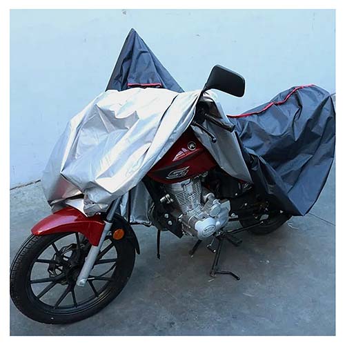 CUBRE MOTO SILVER NEGRO TALLE M DINAMIC