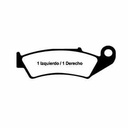 PASTILLAS DE FRENO HONDA CR 125/250 - XR250 88 - NX 250 ORA (70)