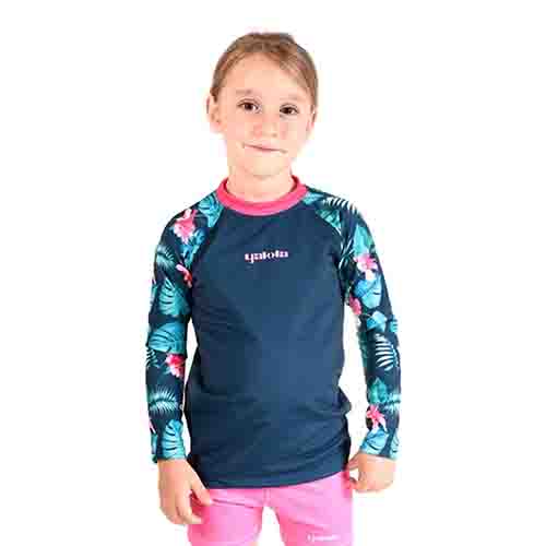 REMERA FILTRO UV NIÑO FLORES TALLE 12 YAKKA (4005)