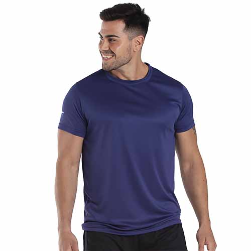 REMERA RUNNING HOMBRE AZUL MARINO XL YAKKA (4002)