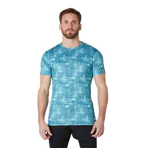 REMERA RUNNING HOMBRE TAYLOR AQUA TALLE XXL YAKKA (4003)