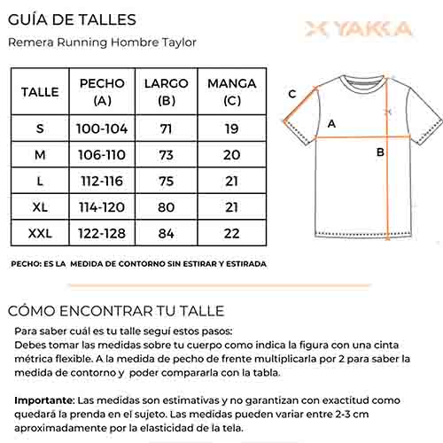 REMERA RUNNING HOMBRE TAYLOR GRIS TALLE L (YAKKA 4003)