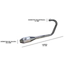 ESCAPE MOTO RX 150 ST2 SILEN ALUMINIO RACING/COMP PAOLUCCI (EM150RX23-C+200)