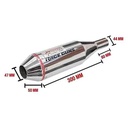 SILENCIADOR 250 ST2 CROMO (+250CC TIPO HONDA TW)