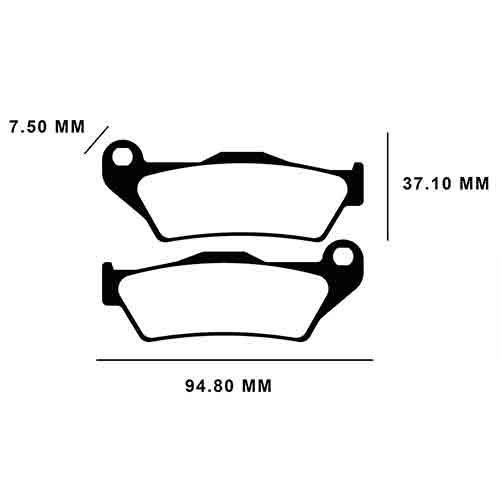 PASTILLA DE FRENO BAJAJ ROUSER NS 200 DELANTERA (Y.FZ-1) FA181 STD