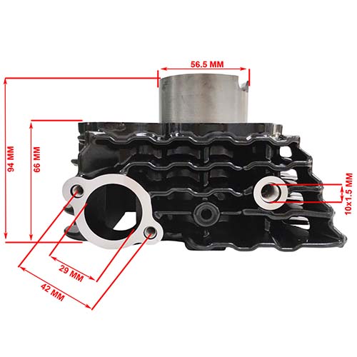 KIT CILINDRO + PISTON BAJAJ ROUSER 125NS (52mm) STD