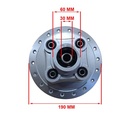 MAZA TRASERA MOTOMEL SKUA 250 FULL/PRO OEM EXCLU